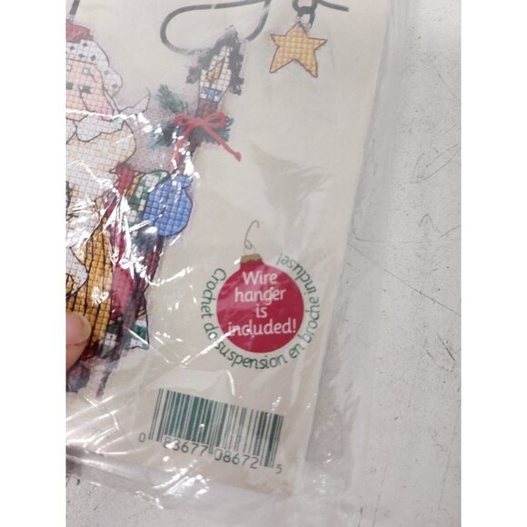 Dimensions Wire Welcome Santa Claus Snowman Greetings Counted Cross Stitch Kit - Picture 5 of 9